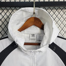 Corta Vento Adidas ADN 10K Branco e Preto