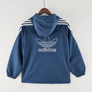 Corta Vento Adidas Azul e Branco
