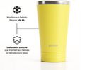 Copo Térmico Cerveja + Ebook - CBF - Uniforme 01 Personalizado