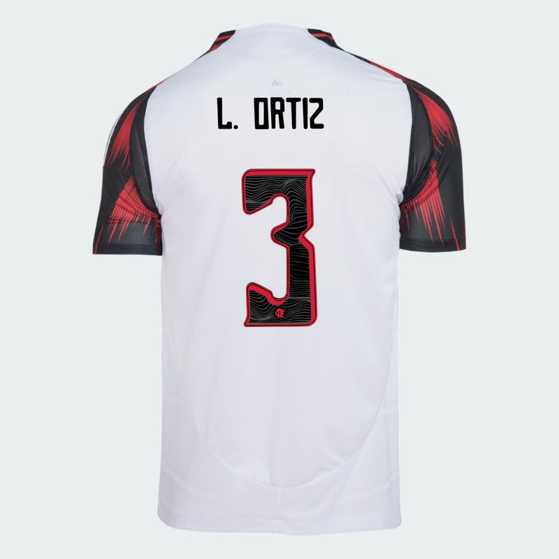 Camisa Adidas Flamengo 2025/26 II LÉO ORTIZ N° 3