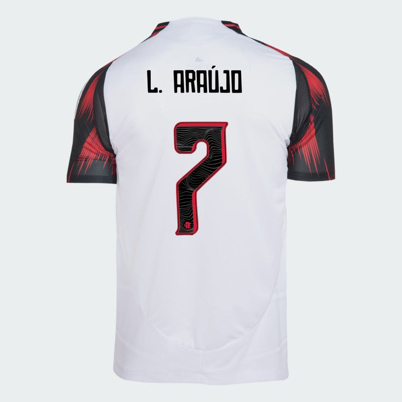 Camisa Adidas Flamengo 2025/26 II DE L. ARAÚJO N° 7