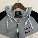 Corta Vento Nike Windrunner Branco e Cinza