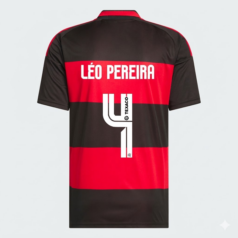 Camisa Adidas Flamengo 2026/27I LÉO PEREIRA N° 4