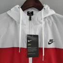 Corta Vento Nike Vermelho e Branco