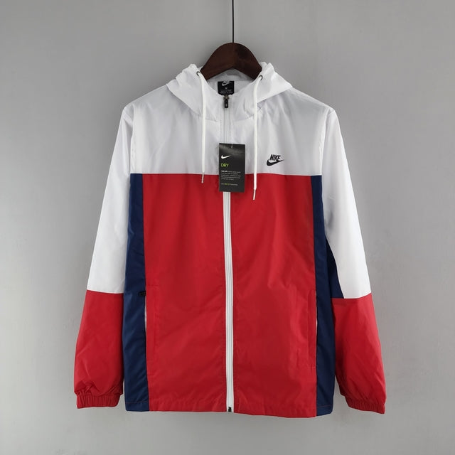 Corta Vento Nike Vermelho e Branco